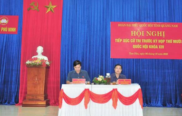 Cử tri Phú Ninh kiến nghị nhiều nội dung đến đại biểu Quốc hội
